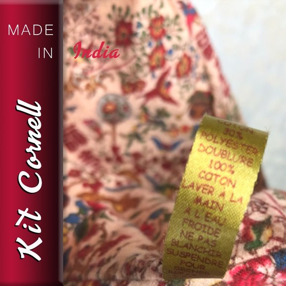 Kit Cornell Made in India Red 3/4 length brocade embroidered dress jacket Small - Picture 5 of 7